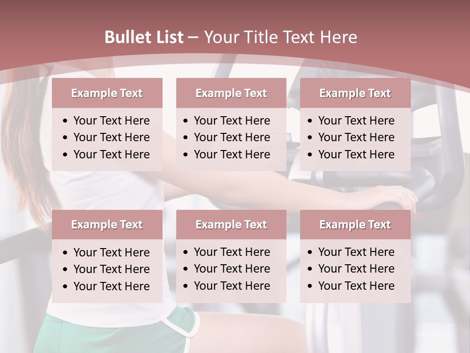 Moving Wellbeing Caucasian PowerPoint Template