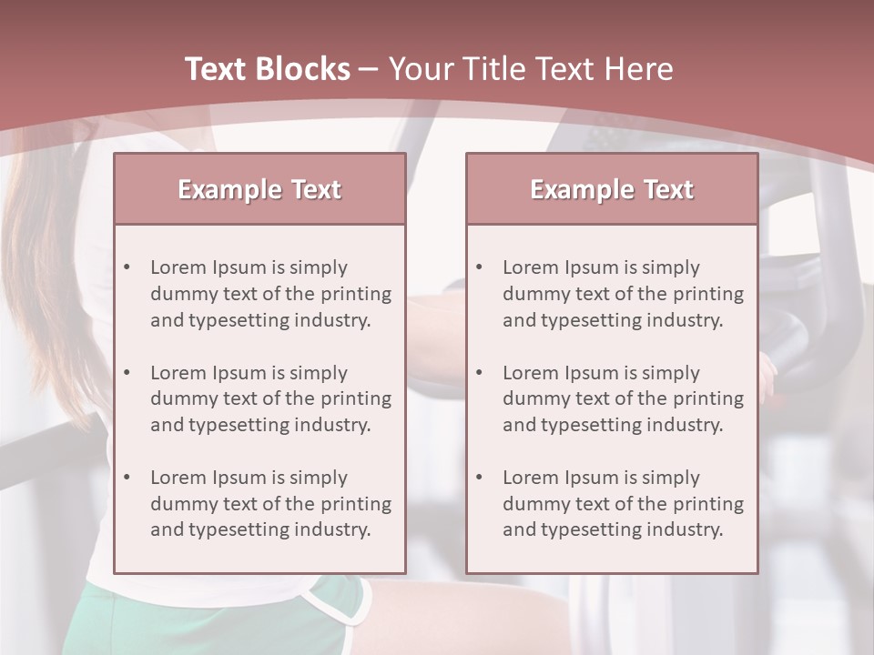 Moving Wellbeing Caucasian PowerPoint Template