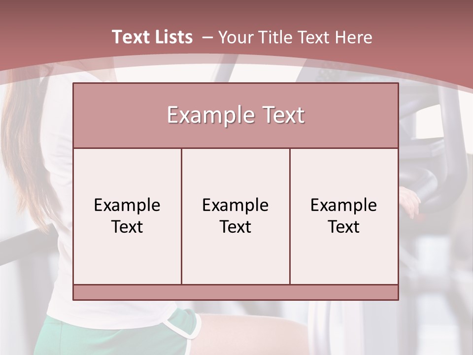 Moving Wellbeing Caucasian PowerPoint Template