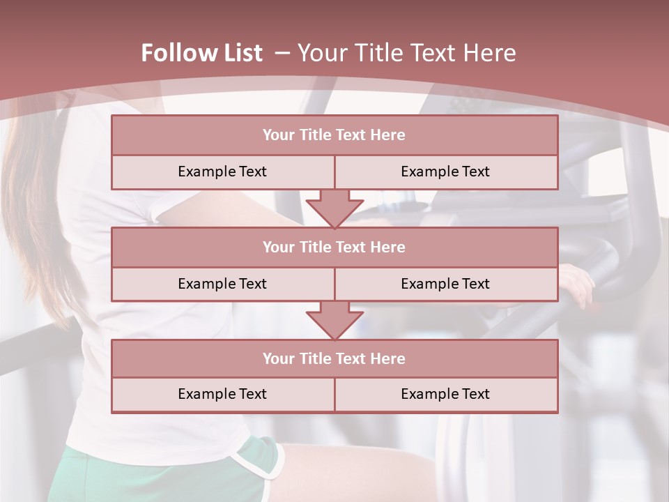 Moving Wellbeing Caucasian PowerPoint Template