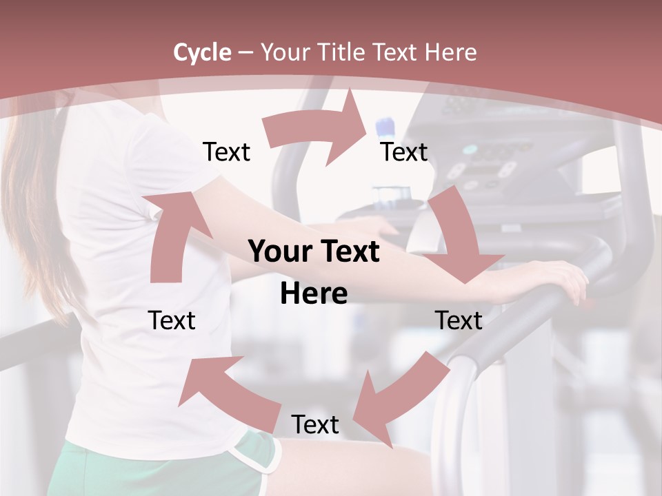 Moving Wellbeing Caucasian PowerPoint Template