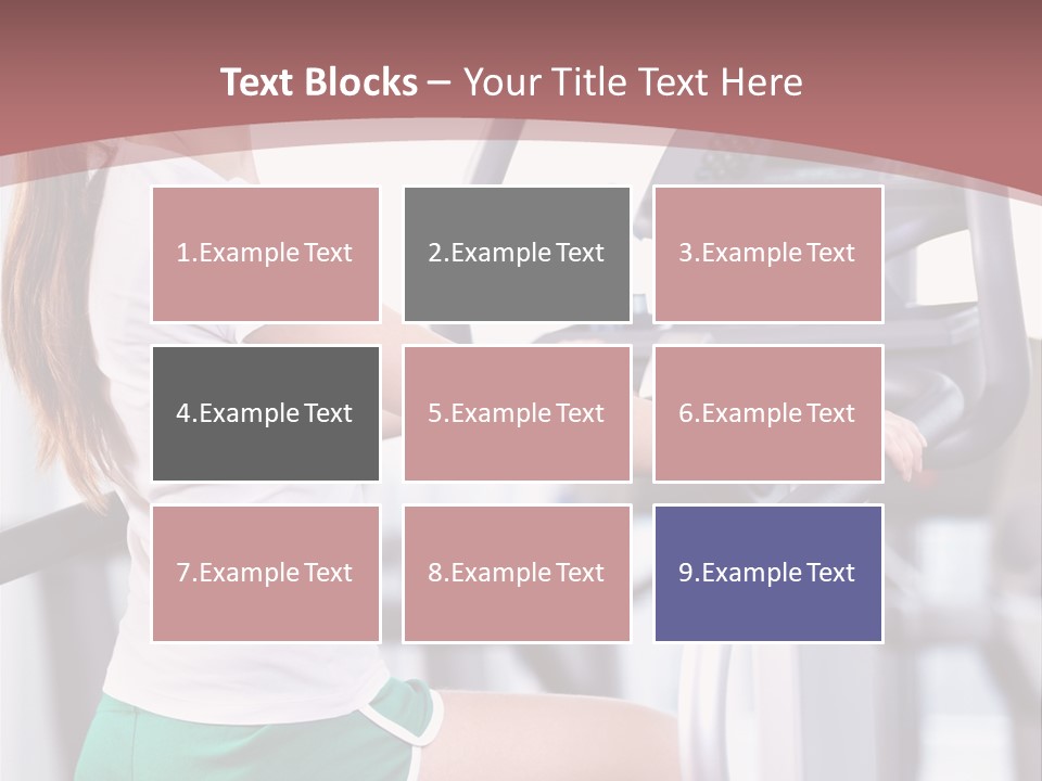 Moving Wellbeing Caucasian PowerPoint Template