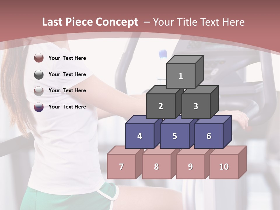 Moving Wellbeing Caucasian PowerPoint Template