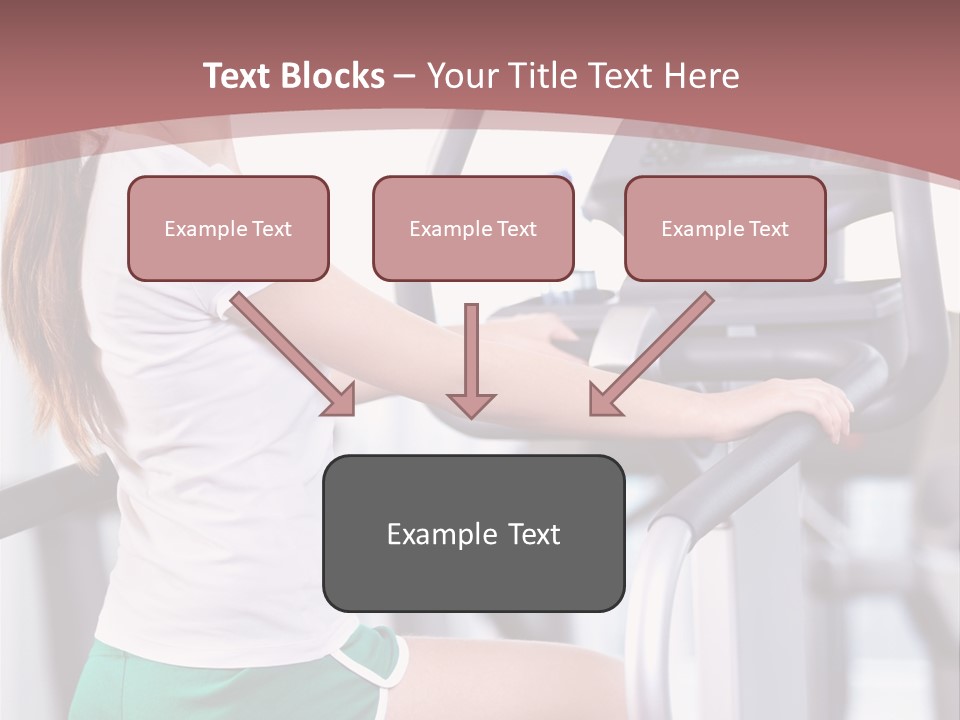 Moving Wellbeing Caucasian PowerPoint Template