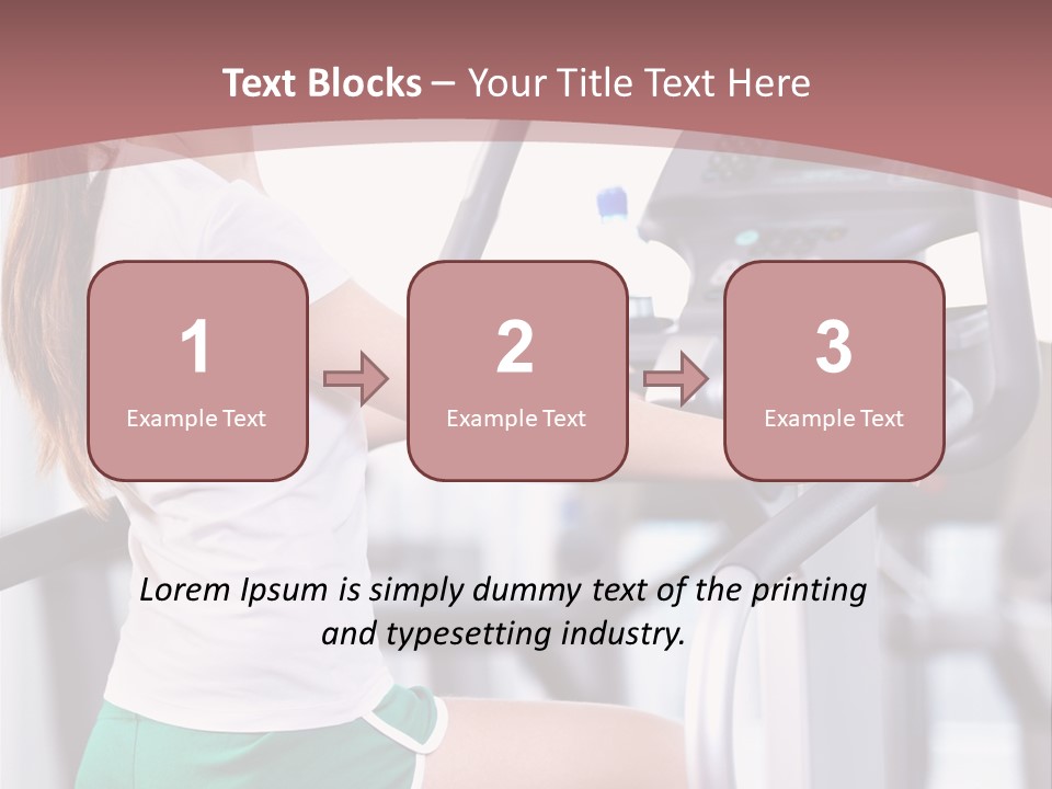 Moving Wellbeing Caucasian PowerPoint Template