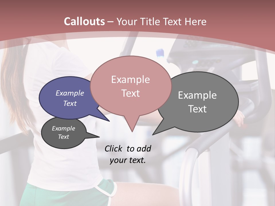 Moving Wellbeing Caucasian PowerPoint Template