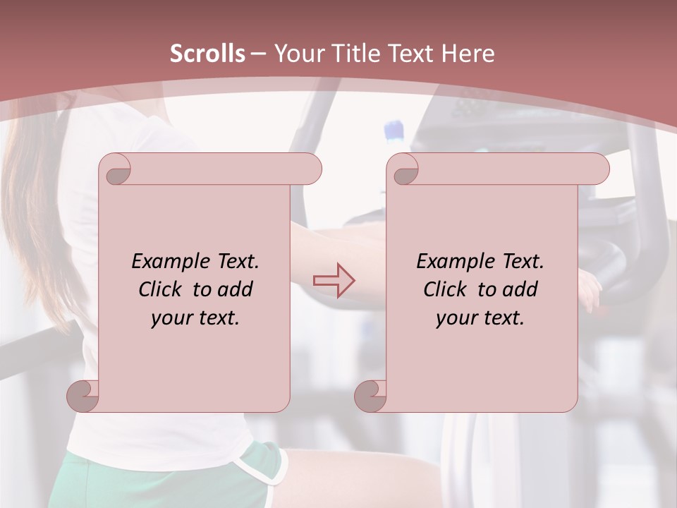 Moving Wellbeing Caucasian PowerPoint Template