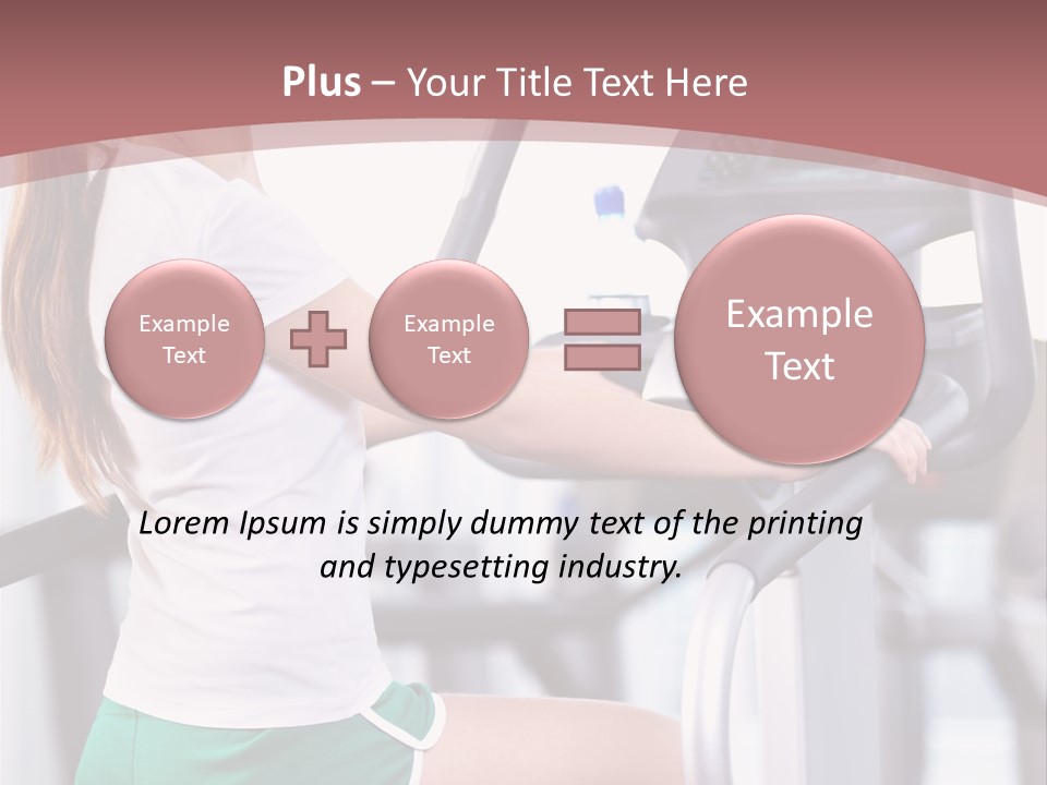 Moving Wellbeing Caucasian PowerPoint Template