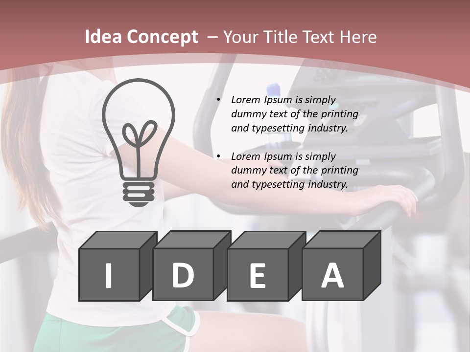 Moving Wellbeing Caucasian PowerPoint Template