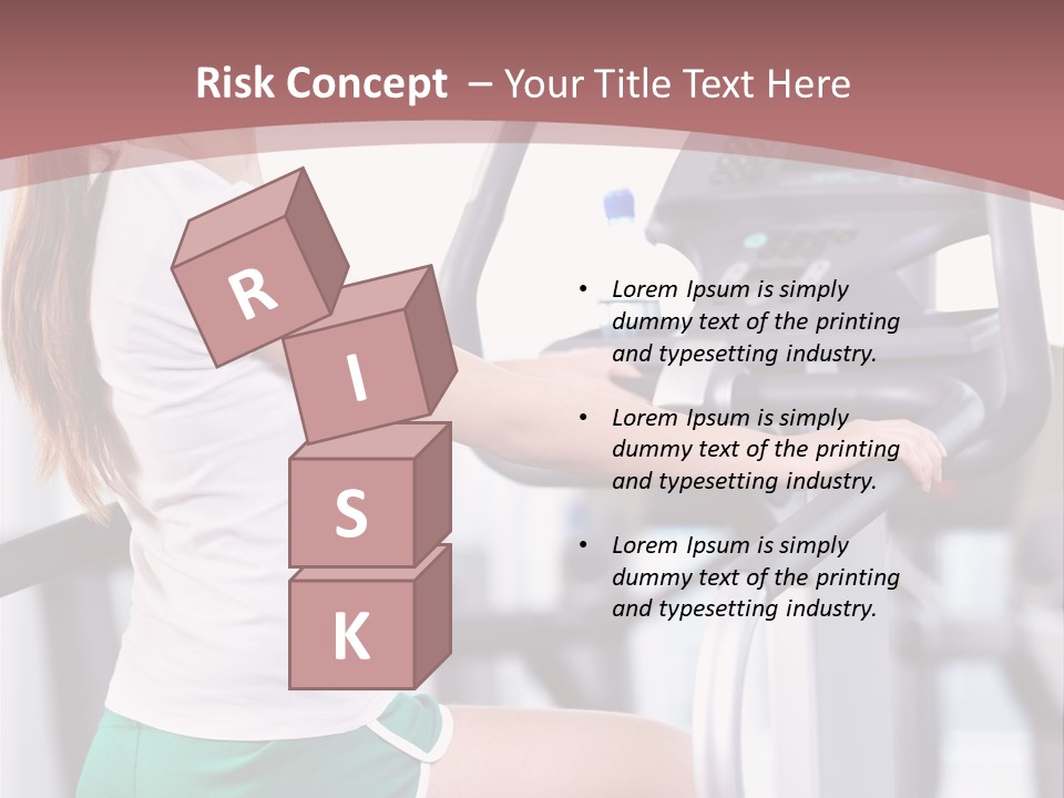 Moving Wellbeing Caucasian PowerPoint Template