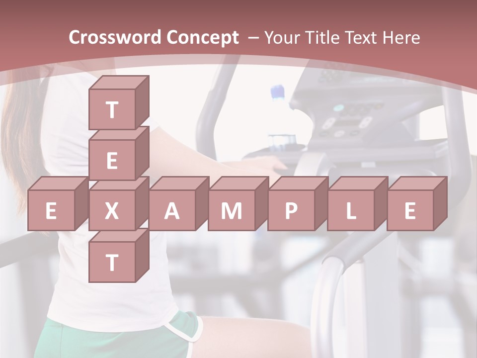 Moving Wellbeing Caucasian PowerPoint Template