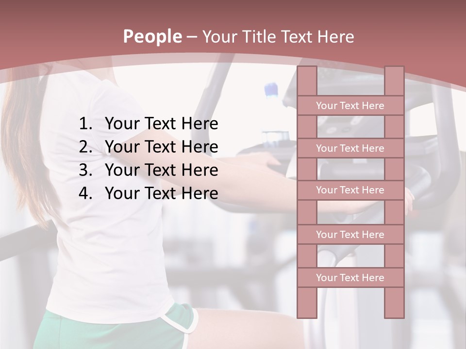 Moving Wellbeing Caucasian PowerPoint Template