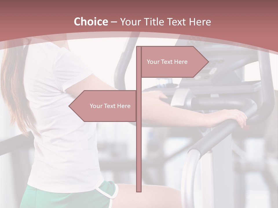 Moving Wellbeing Caucasian PowerPoint Template