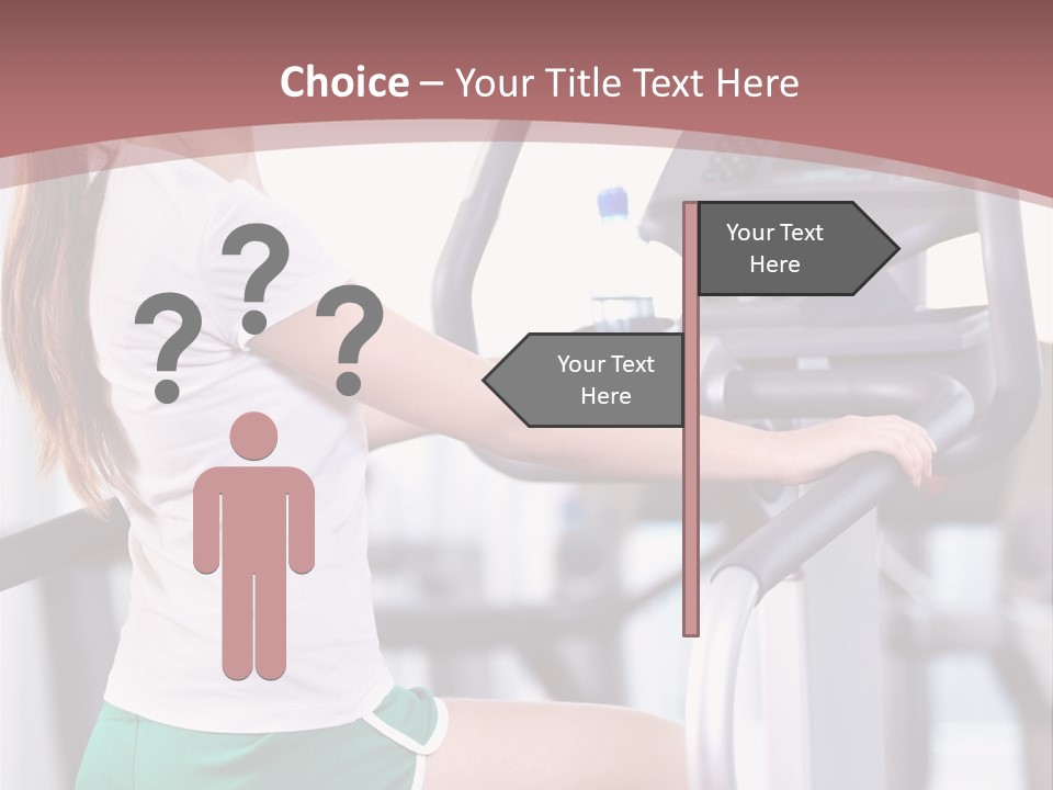 Moving Wellbeing Caucasian PowerPoint Template