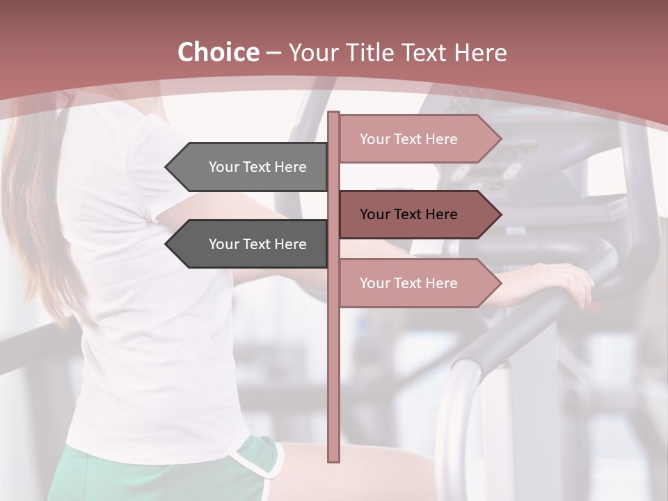Moving Wellbeing Caucasian PowerPoint Template