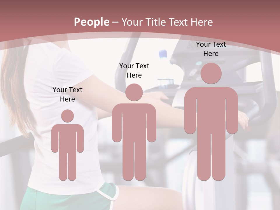 Moving Wellbeing Caucasian PowerPoint Template