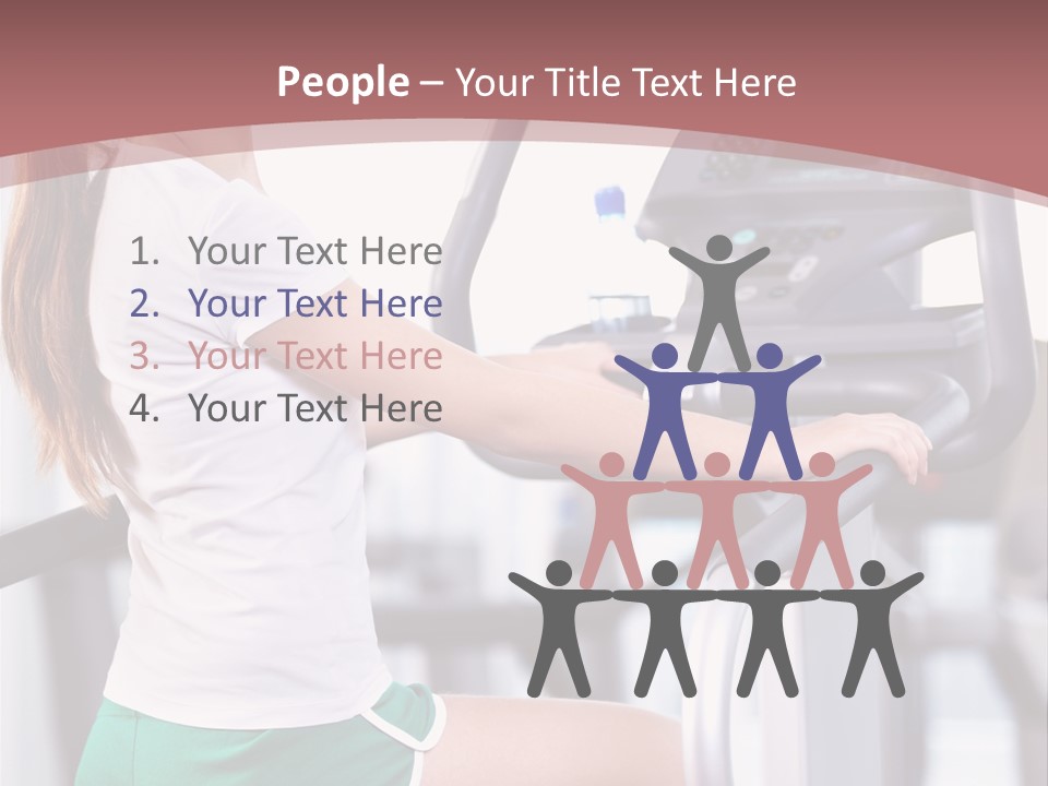 Moving Wellbeing Caucasian PowerPoint Template