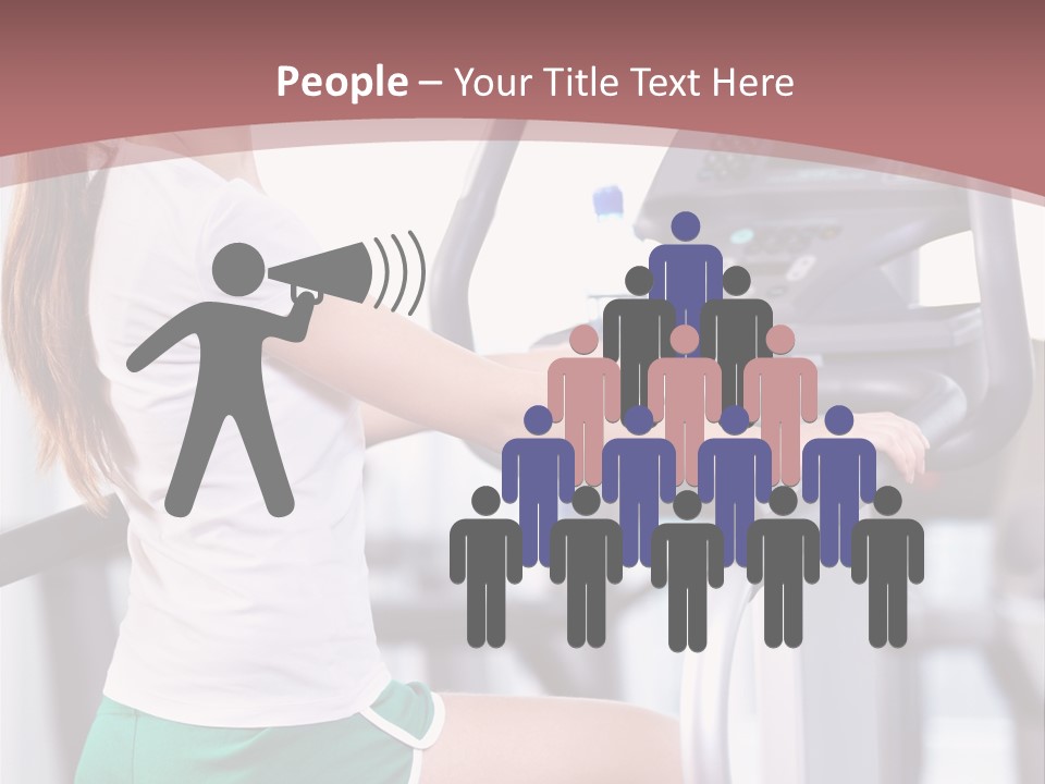 Moving Wellbeing Caucasian PowerPoint Template