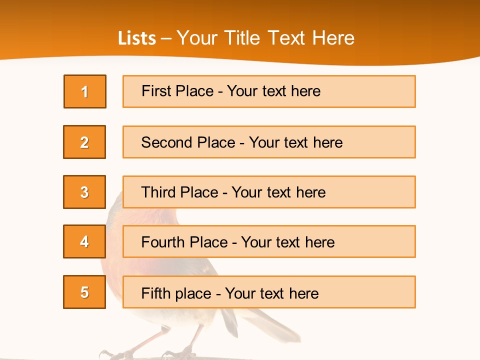 Close Perched Sing PowerPoint Template