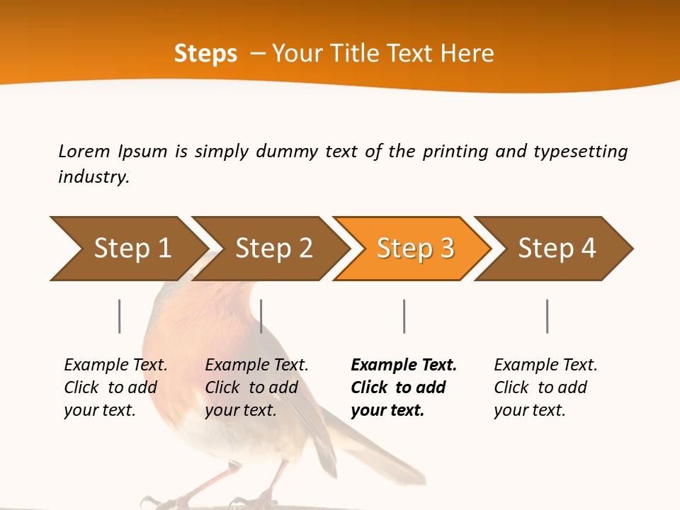 Close Perched Sing PowerPoint Template