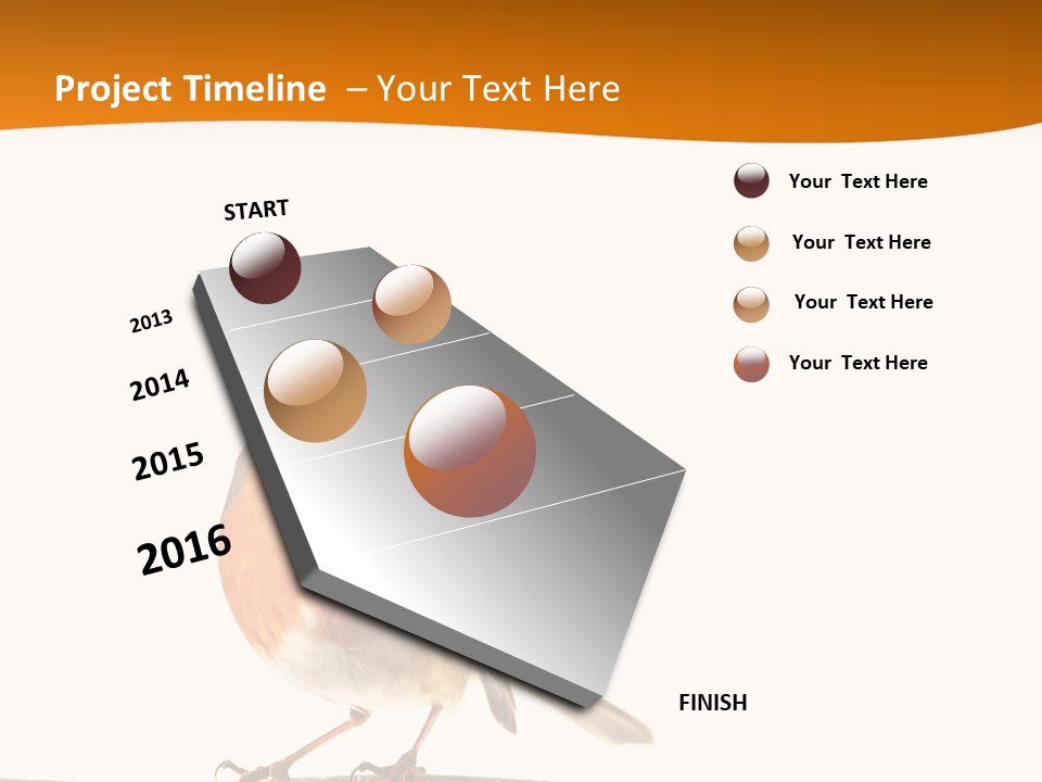 Close Perched Sing PowerPoint Template