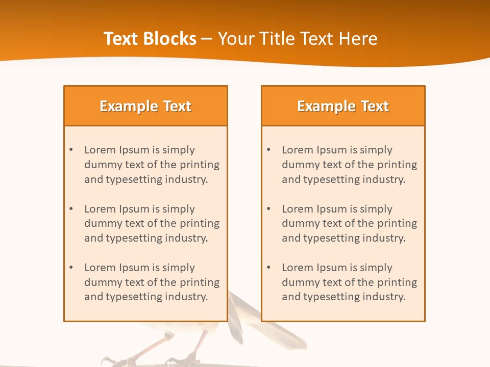 Close Perched Sing PowerPoint Template