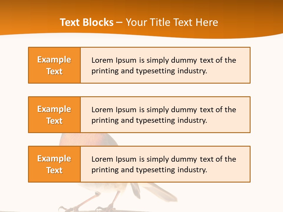 Close Perched Sing PowerPoint Template