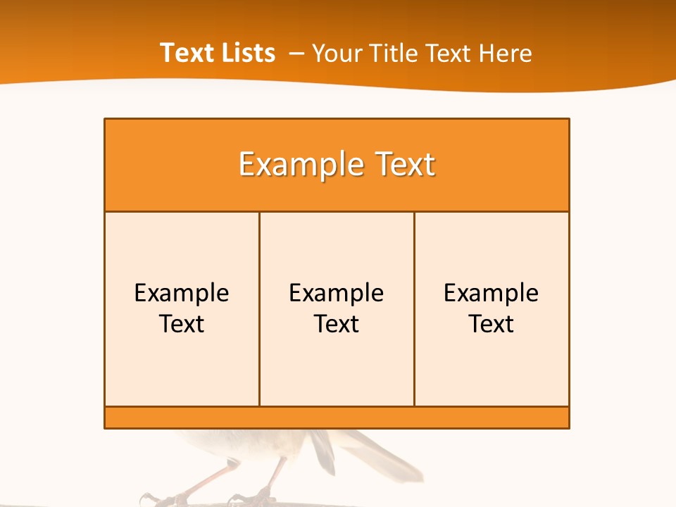 Close Perched Sing PowerPoint Template