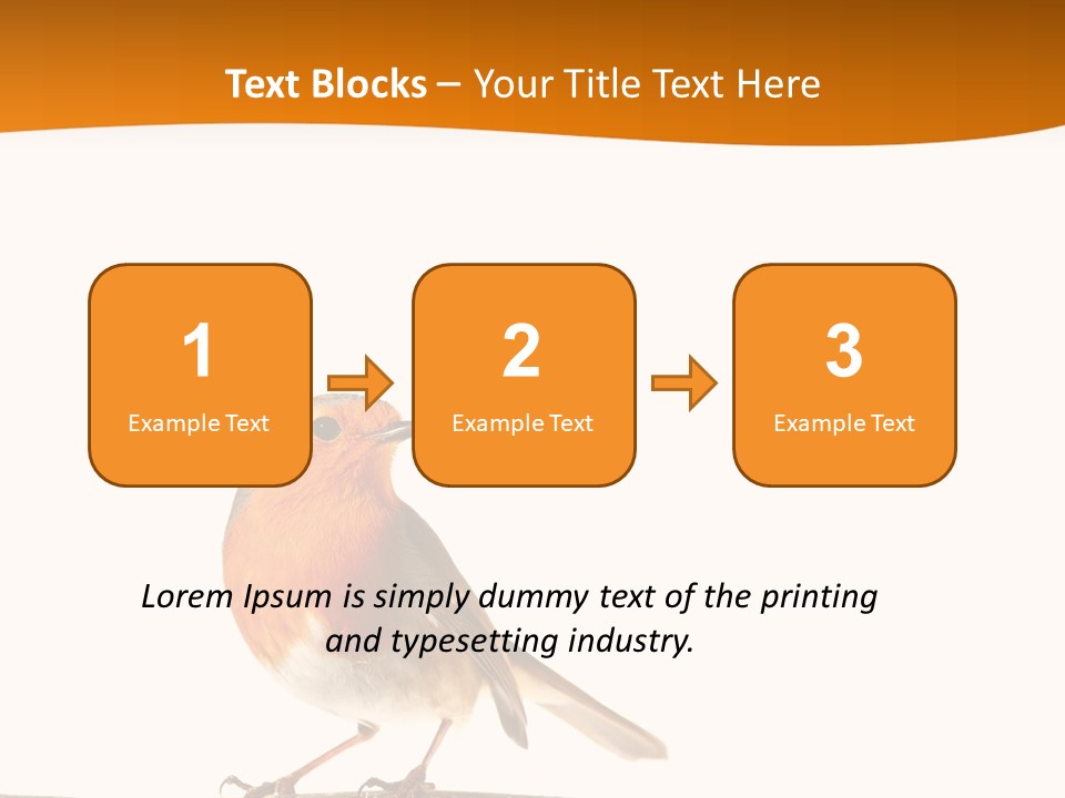 Close Perched Sing PowerPoint Template