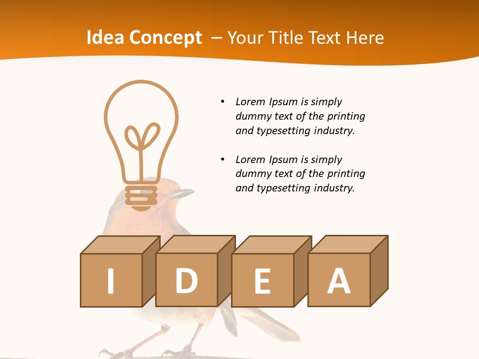 Close Perched Sing PowerPoint Template