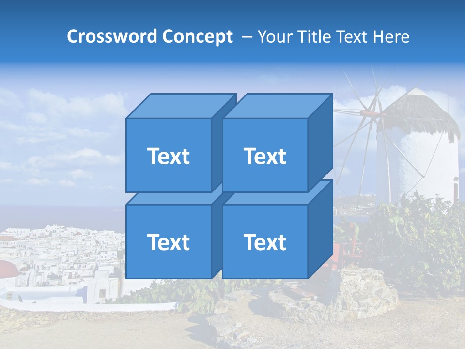 Island Of Mykonos PowerPoint Template