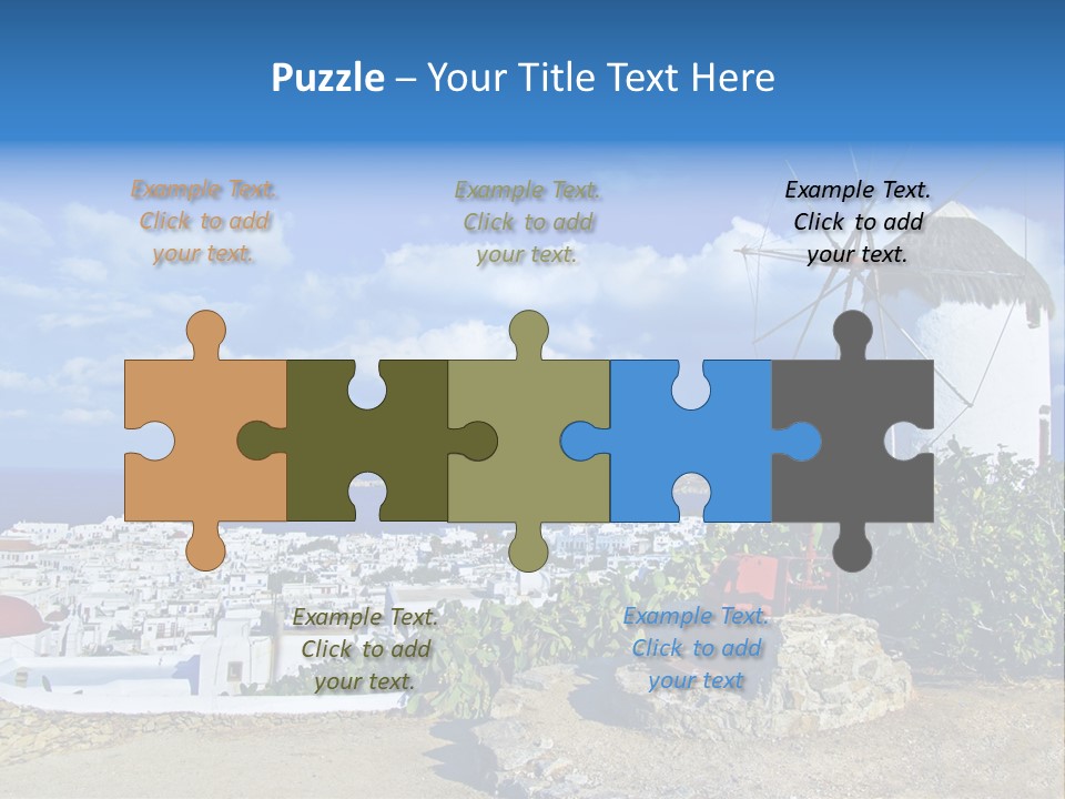 Island Of Mykonos PowerPoint Template