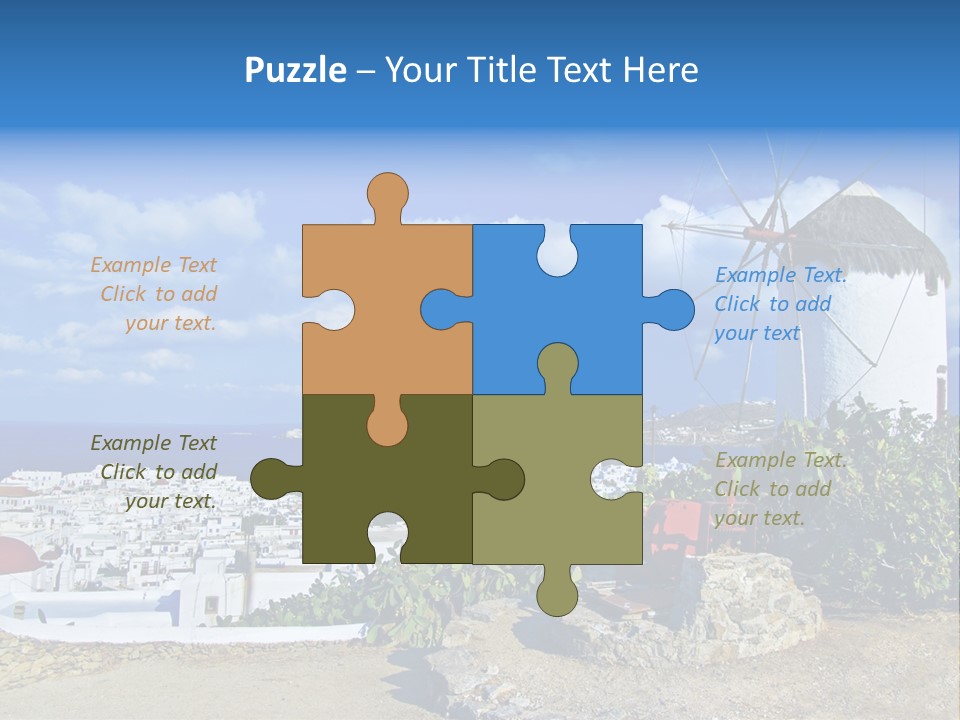 Island Of Mykonos PowerPoint Template