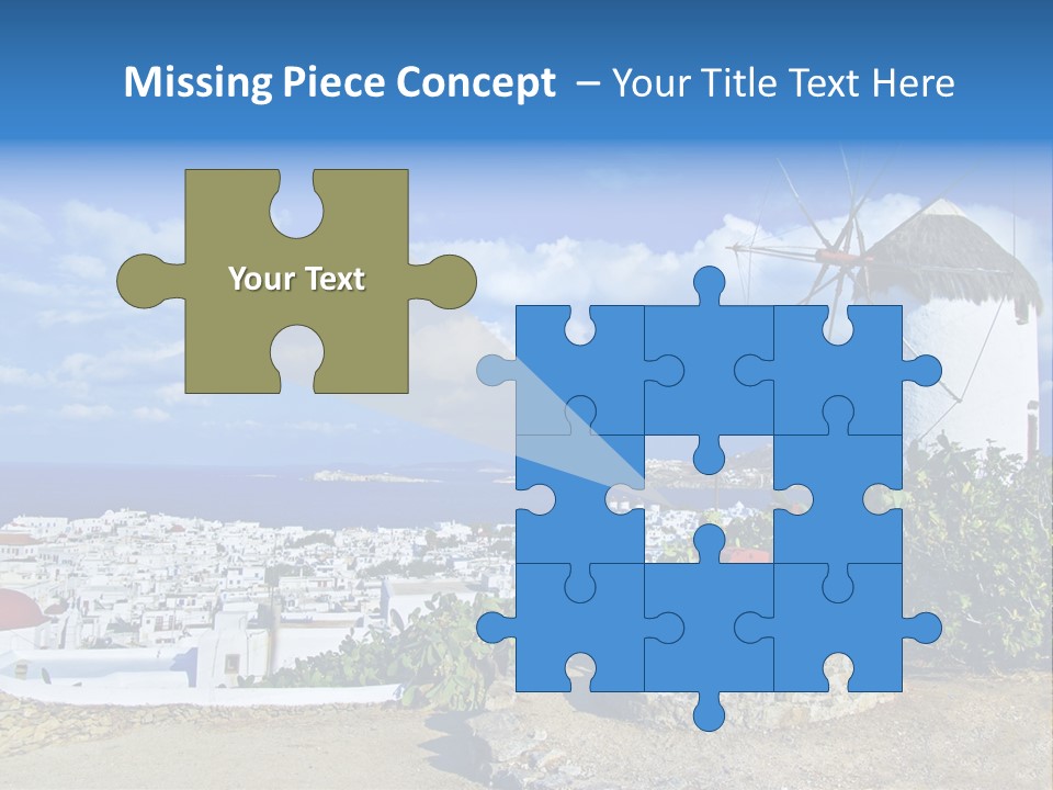 Island Of Mykonos PowerPoint Template