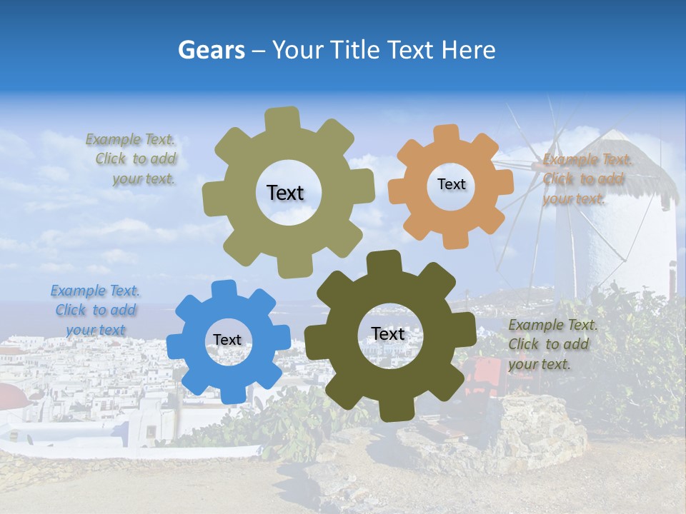 Island Of Mykonos PowerPoint Template