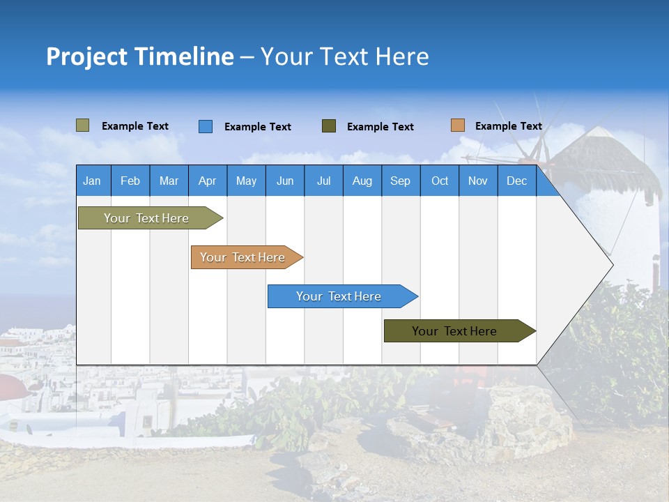 Island Of Mykonos PowerPoint Template