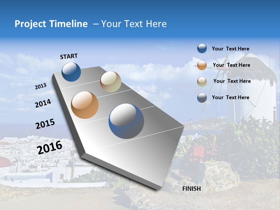 Island Of Mykonos PowerPoint Template