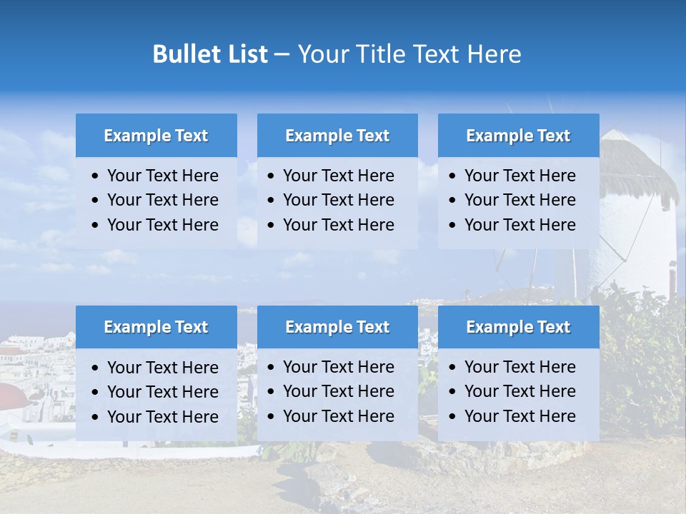 Island Of Mykonos PowerPoint Template