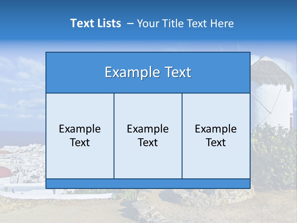 Island Of Mykonos PowerPoint Template