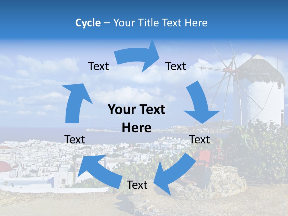 Island Of Mykonos PowerPoint Template