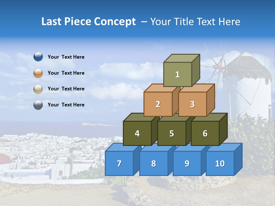 Island Of Mykonos PowerPoint Template
