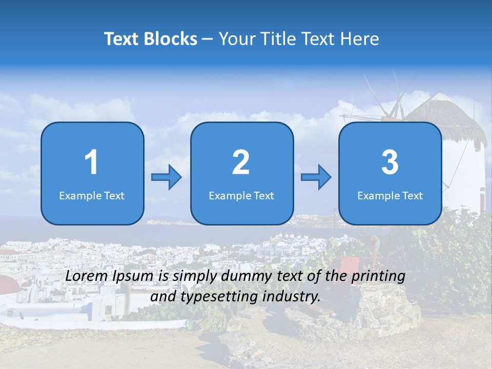 Island Of Mykonos PowerPoint Template