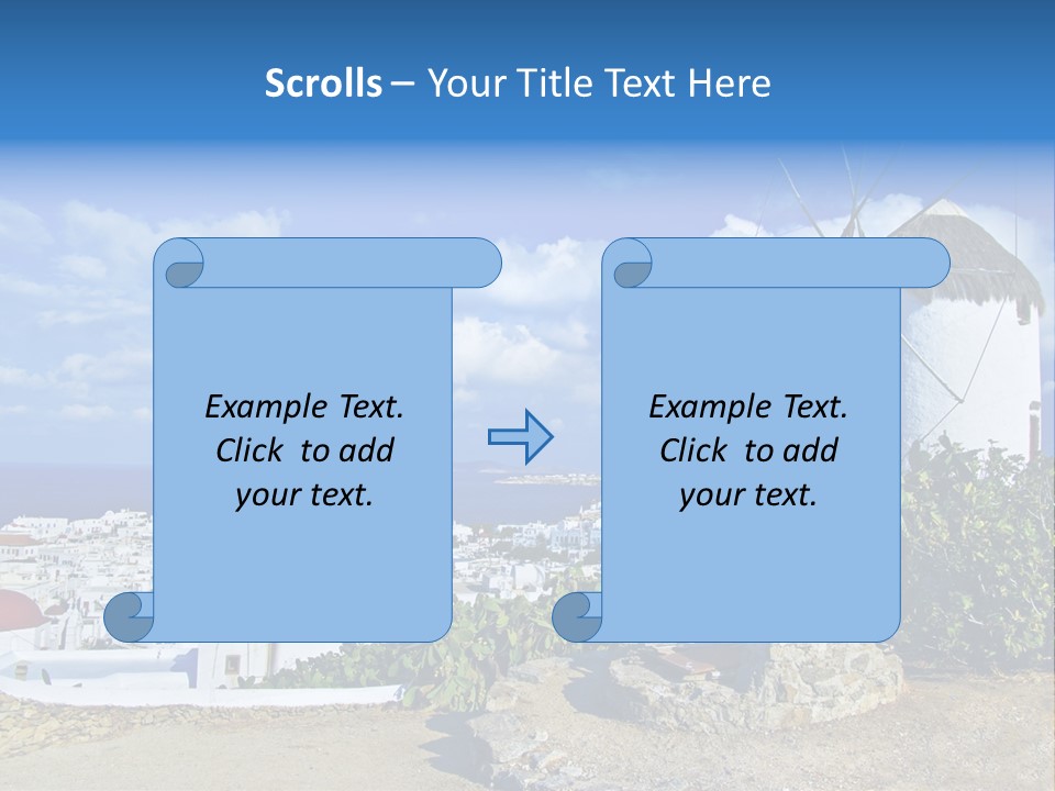 Island Of Mykonos PowerPoint Template