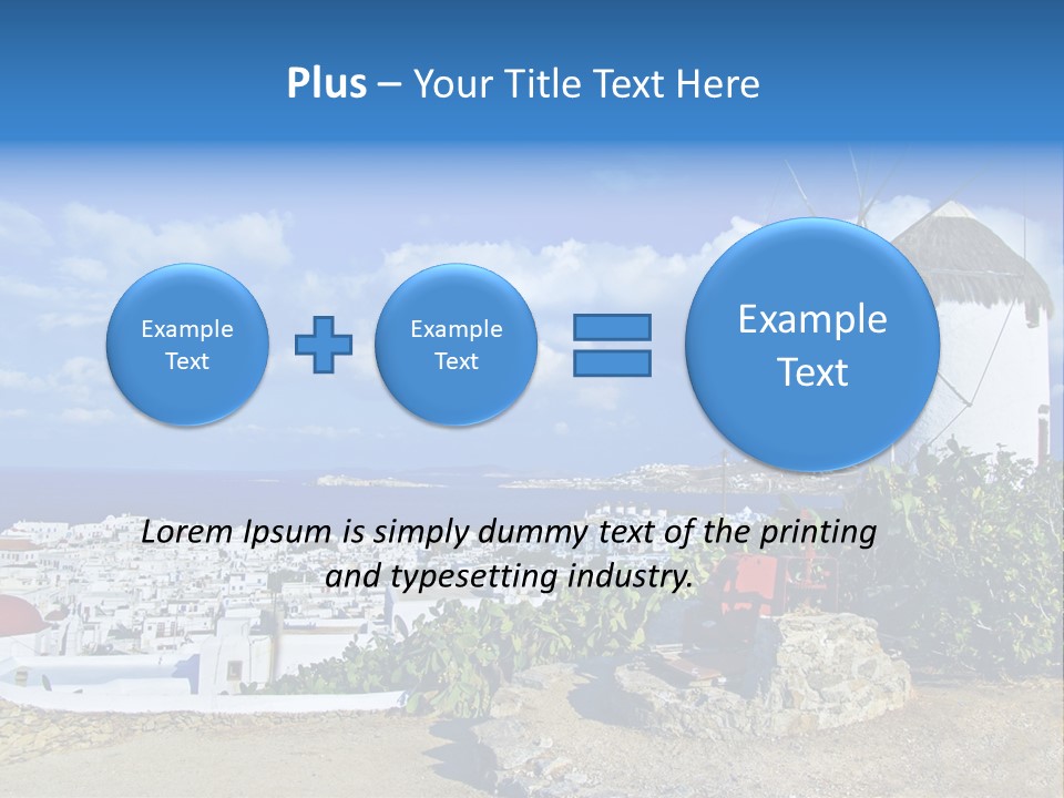 Island Of Mykonos PowerPoint Template