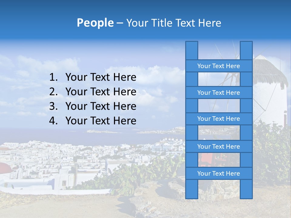 Island Of Mykonos PowerPoint Template
