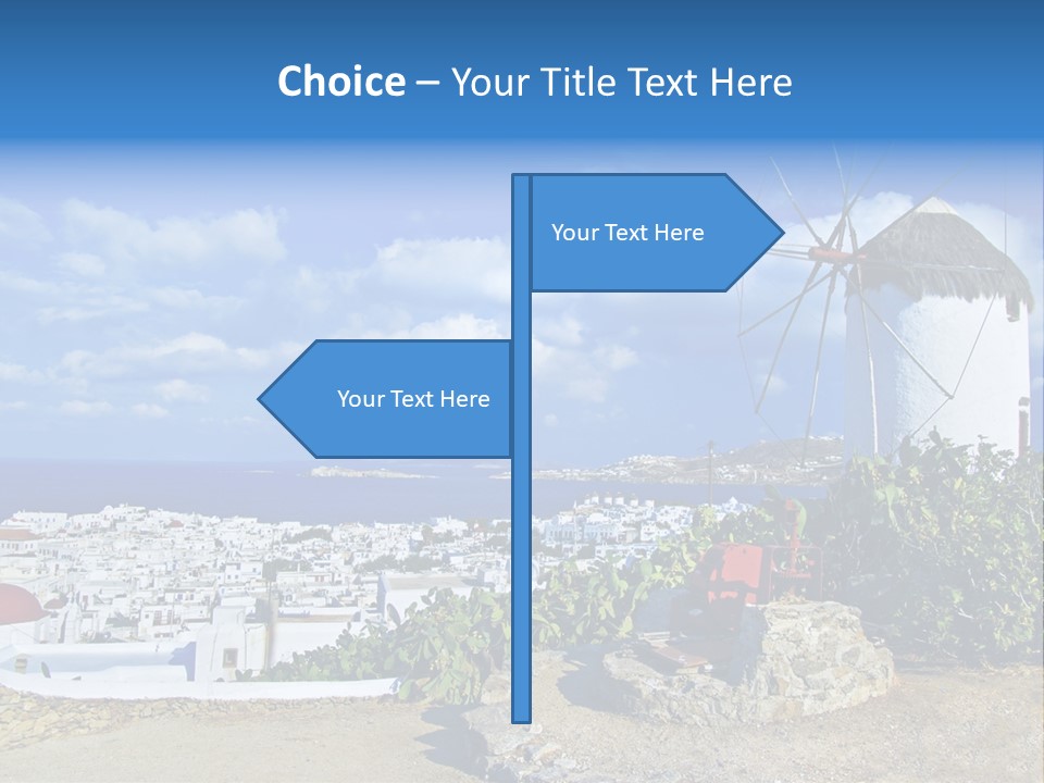 Island Of Mykonos PowerPoint Template
