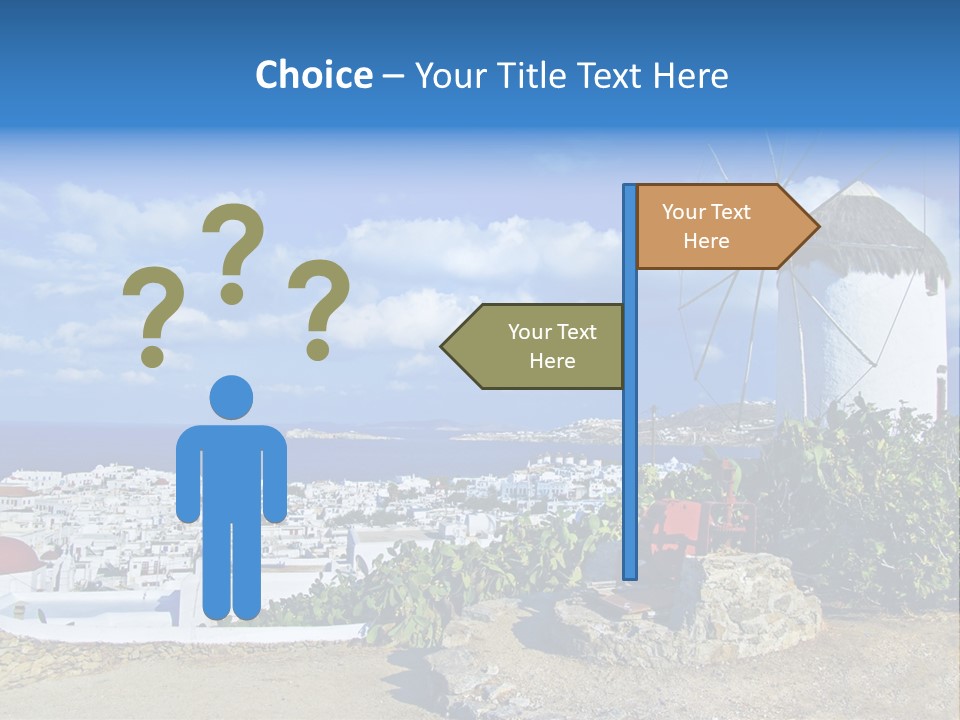 Island Of Mykonos PowerPoint Template