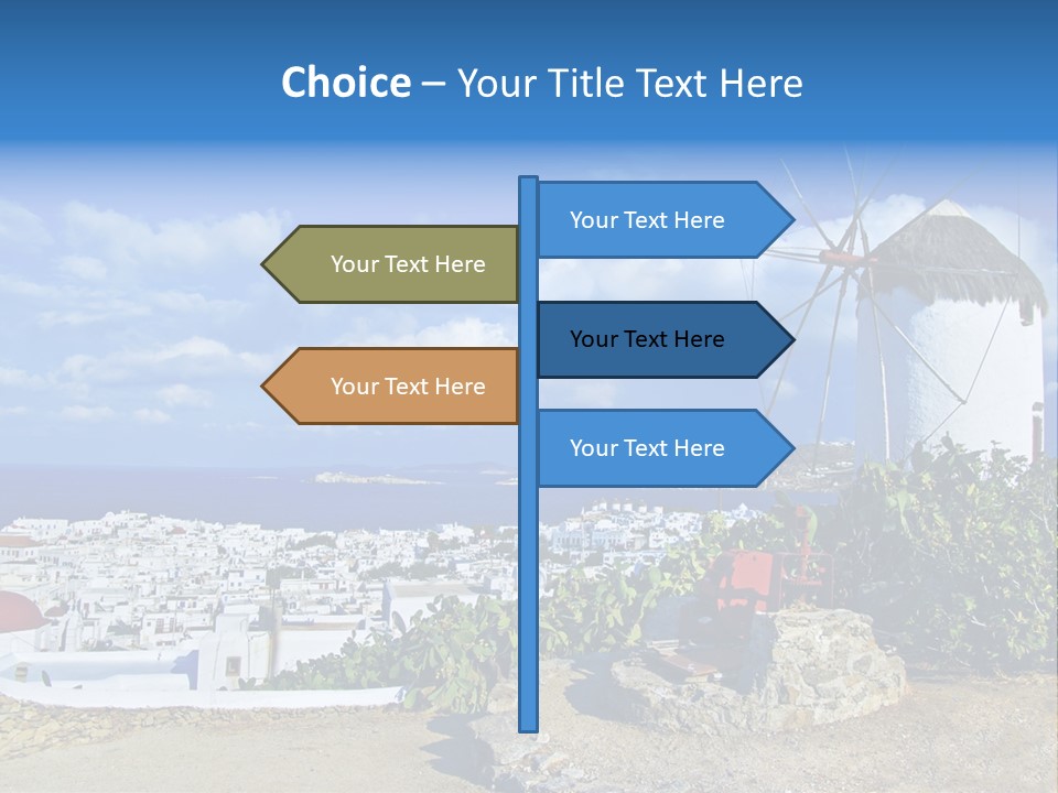 Island Of Mykonos PowerPoint Template