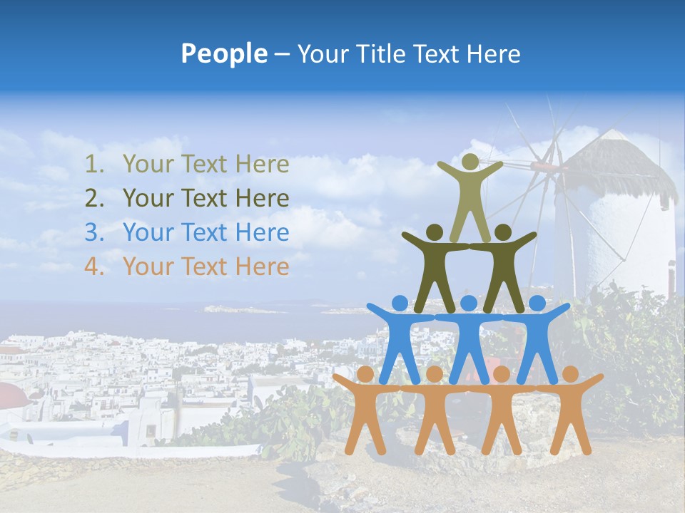 Island Of Mykonos PowerPoint Template