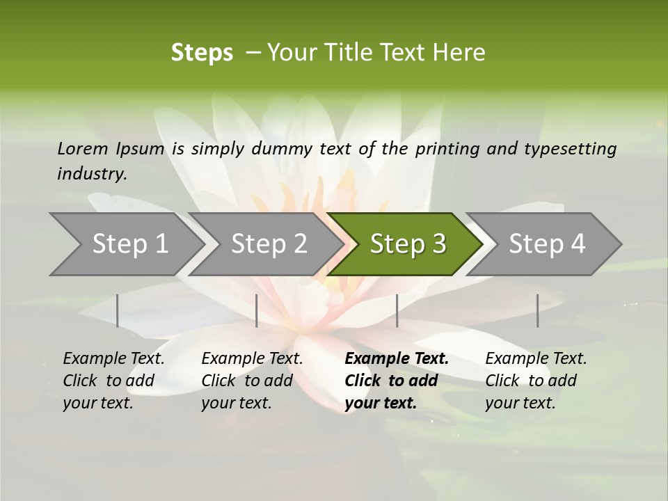 White Water Lily PowerPoint Template